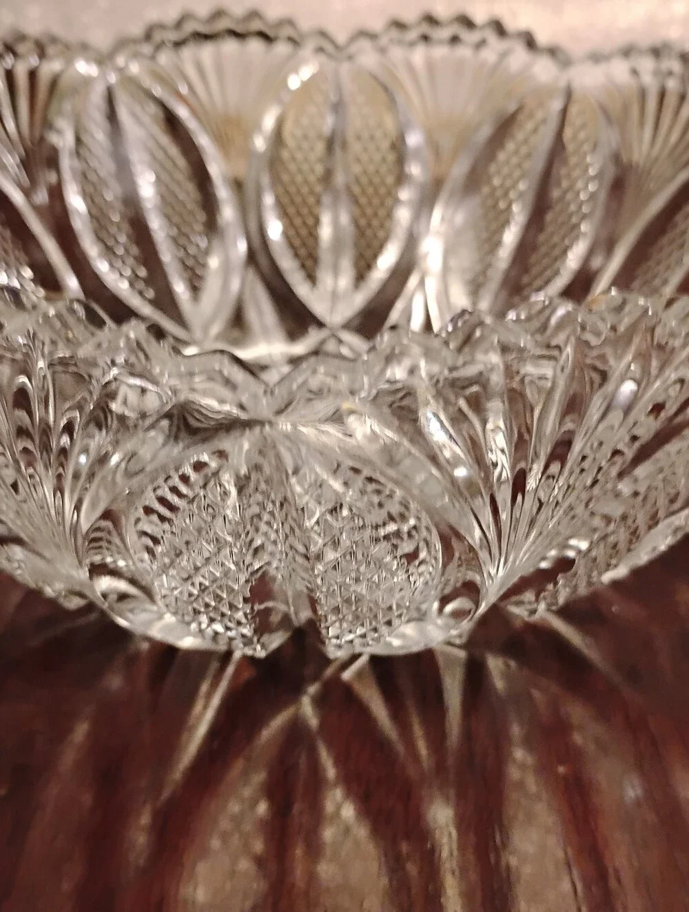 Vintage Hoya Crystal Serving Bowl